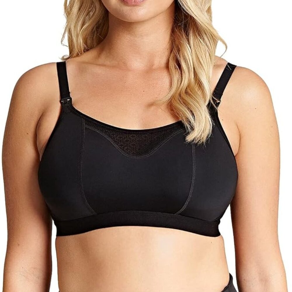 Panache ✨ Katherine Wire Free Nursing Bra 36F Black 10391 NWT